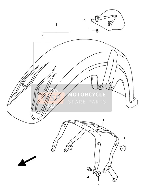 Front Fender (VL800Z)