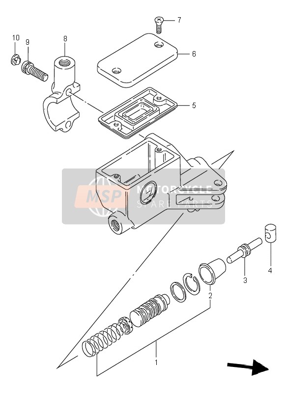 Suzuki VS800 INTRUDER 1995 Clutch Cylinder for a 1995 Suzuki VS800 INTRUDER