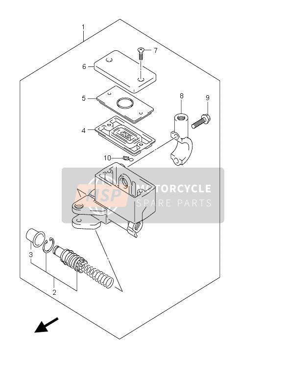 Suzuki DL650 V-STROM 2005 Front Master Cylinder for a 2005 Suzuki DL650 V-STROM