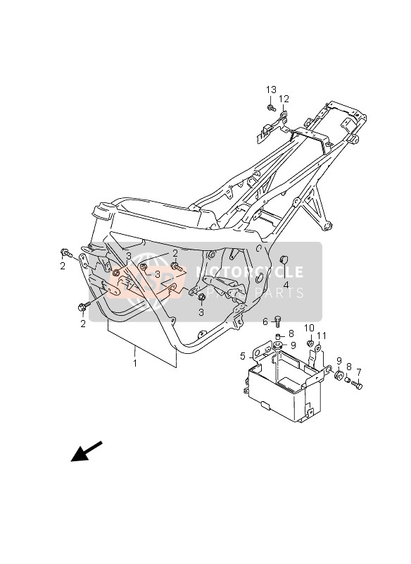 Suzuki GS500(E)(F) 2005 Cadre pour un 2005 Suzuki GS500(E)(F)