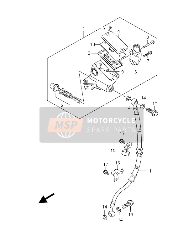 Front Master Cylinder GS500F-FU)
