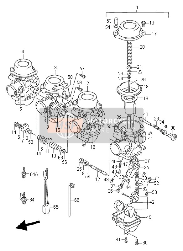 Suzuki RF900R 1998 Carburettor for a 1998 Suzuki RF900R