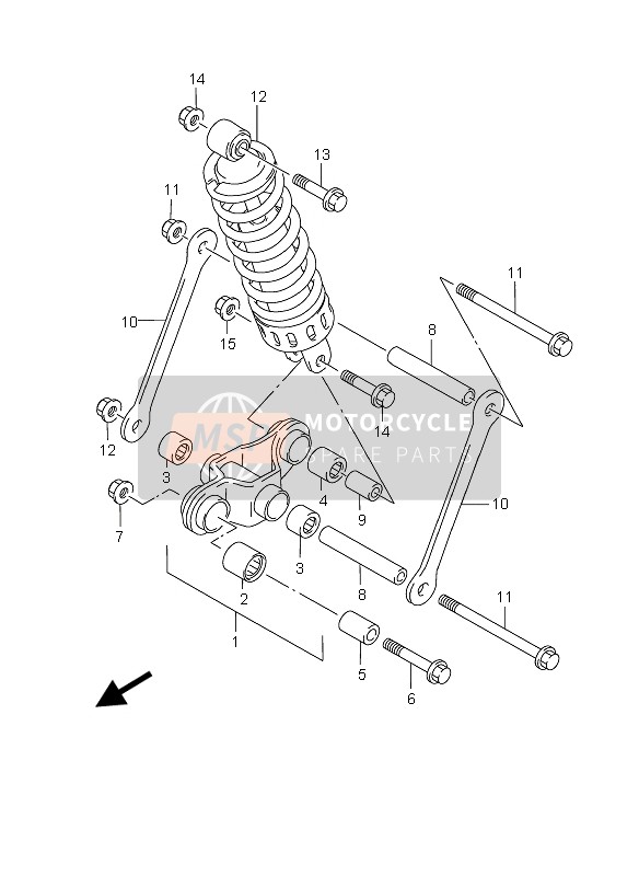 Suzuki GS500(E)(F) 2005 Cushion Lever for a 2005 Suzuki GS500(E)(F)