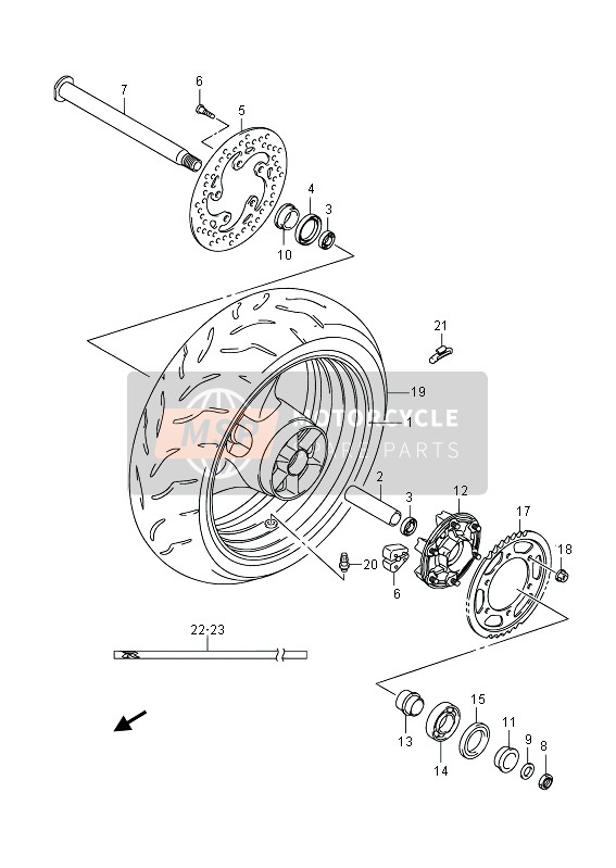 Rear Wheel (GSX-R1000)