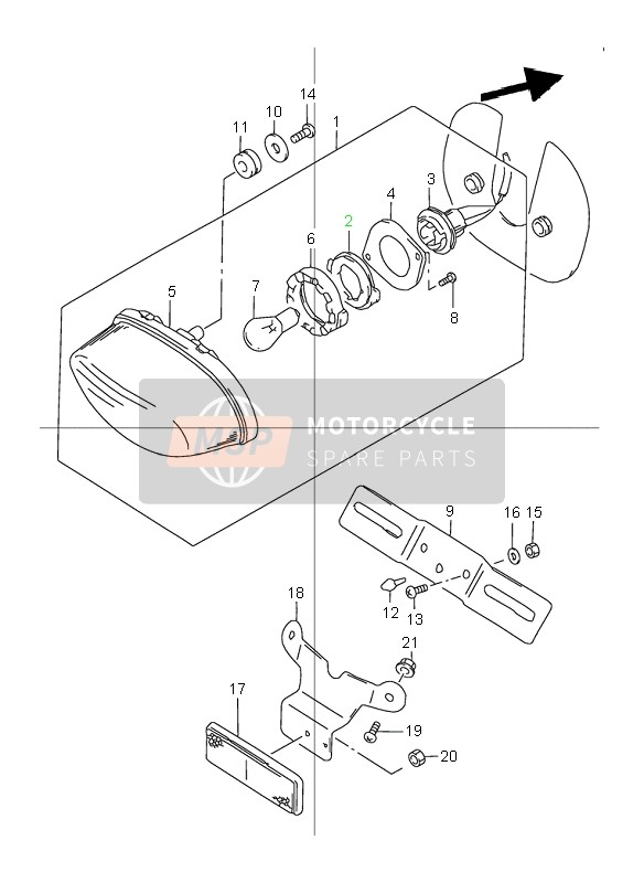 Lampe combinée arrière