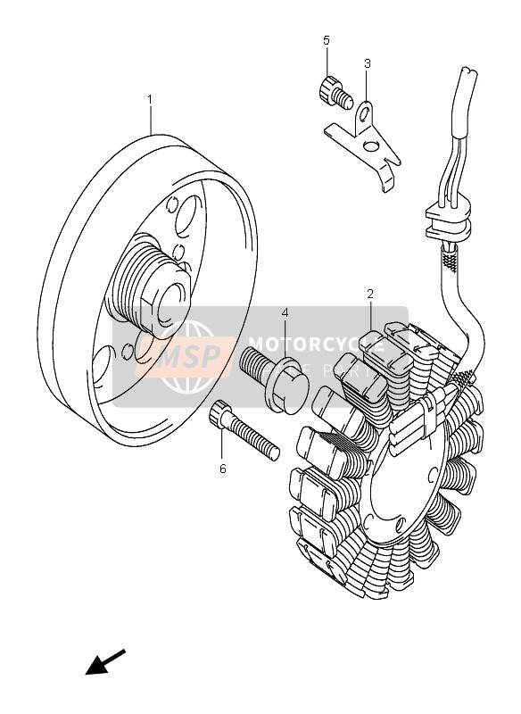 Suzuki GSX-R600(X) 2005 Generator for a 2005 Suzuki GSX-R600(X)