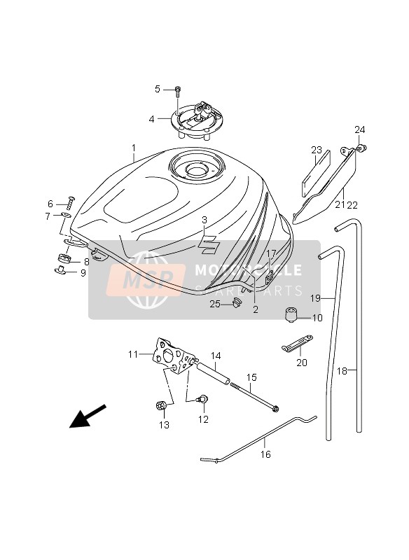 4410029G40019, Tank Assy, Fuel (Black), Suzuki, 0