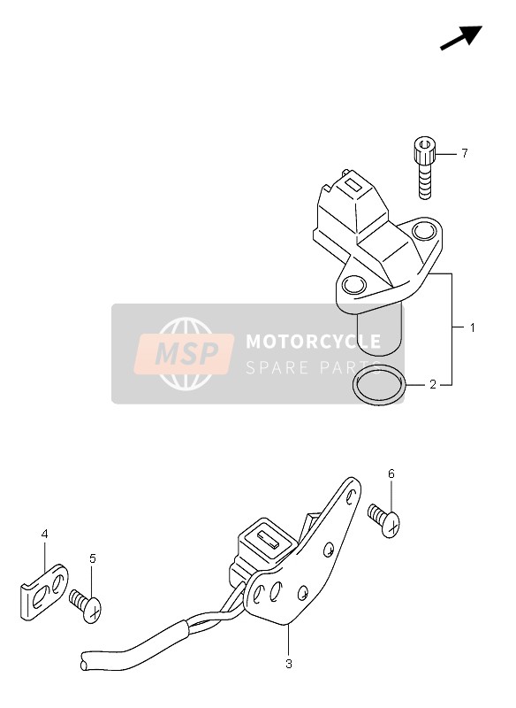 Suzuki GSX-R750(X) 2005 Générateur de signal pour un 2005 Suzuki GSX-R750(X)