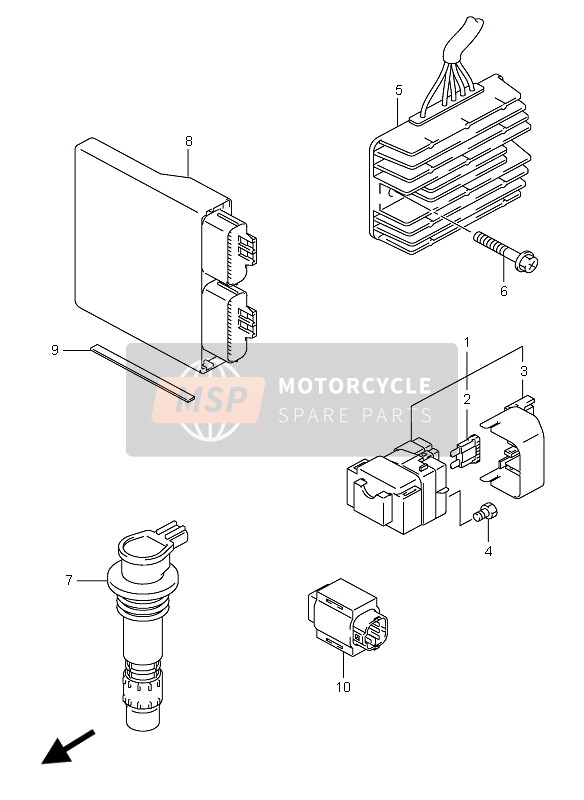 Suzuki GSX-R750(X) 2005 Electrical for a 2005 Suzuki GSX-R750(X)