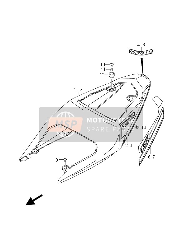 4710030G10YEC, Cover, Frame (Yellow), Suzuki, 0