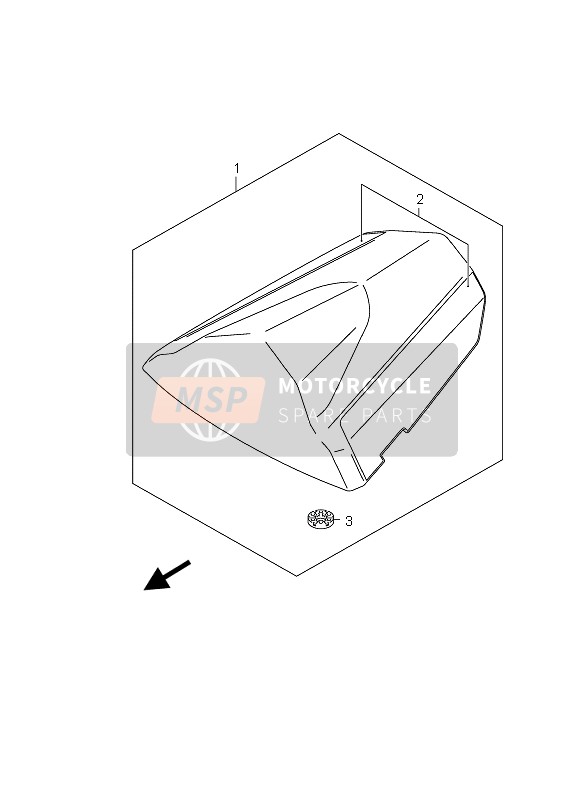Caja trasera del asiento (GSX-R750X)