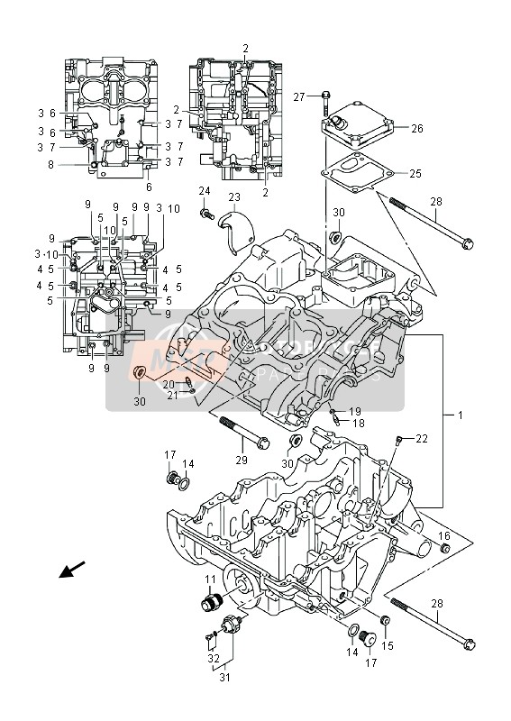 1222817E000G0, Casquillo Axial, Suzuki, 4