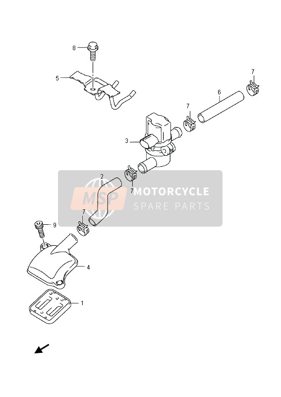 0940117L02, Clip, Suzuki, 0