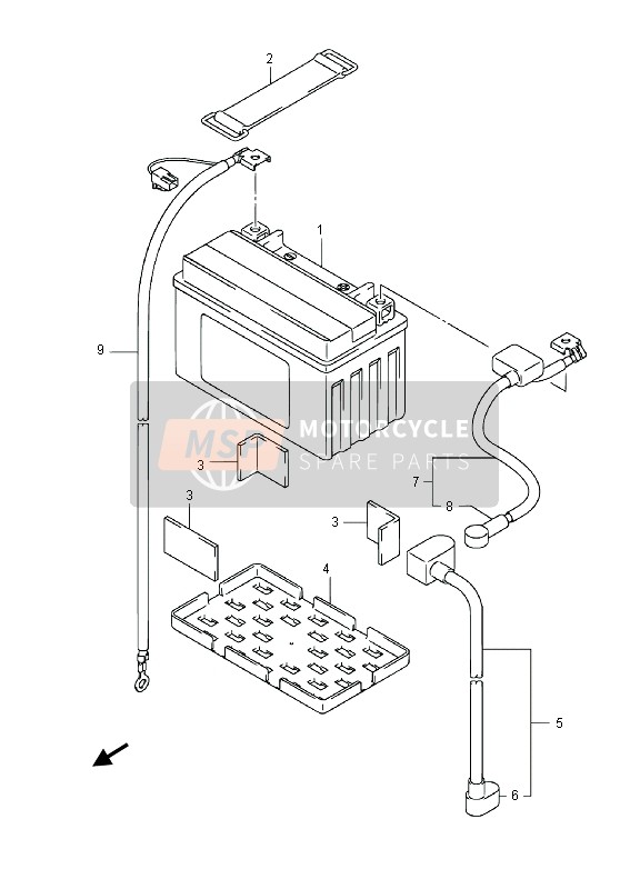 3365248H10, Protector, Battery, Suzuki, 1