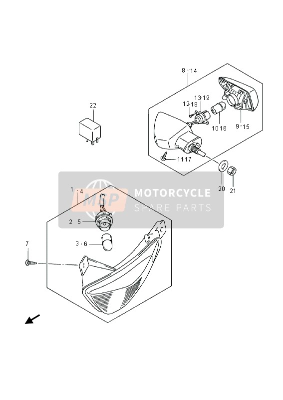 3565048H01, .Lamp Unit Rh, Suzuki, 0