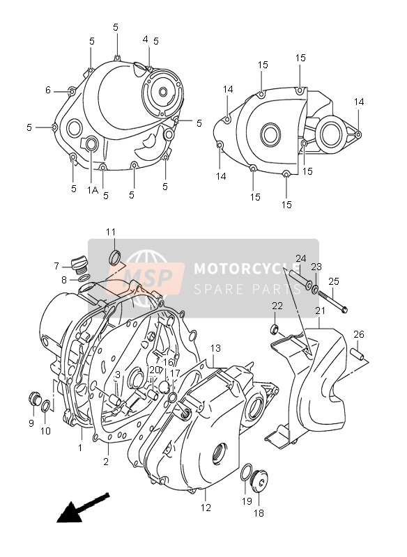 1136113G30, Cover, Engine Sprocket, Suzuki, 0