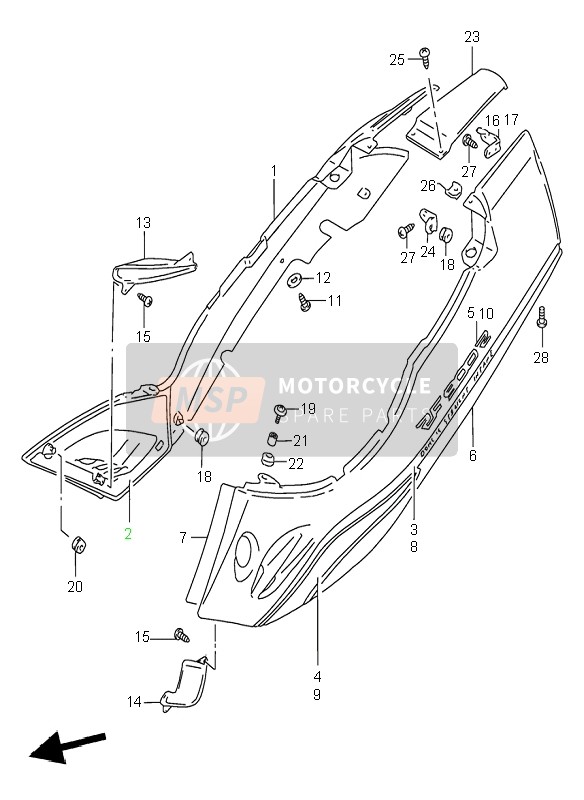 4731131E0033J, Coperchio Fianchetti, Suzuki, 3