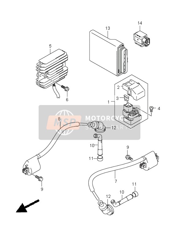 Suzuki SV650(N)(S) 2005 Electrical for a 2005 Suzuki SV650(N)(S)