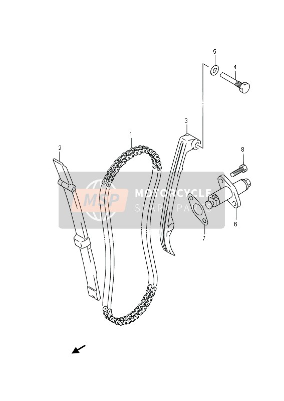 Suzuki RV125 VANVAN 2013 Cam Chain for a 2013 Suzuki RV125 VANVAN