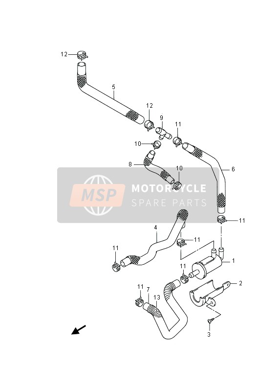 Suzuki RV125 VANVAN 2013 KRAFTSTOFFSCHLAUCH für ein 2013 Suzuki RV125 VANVAN