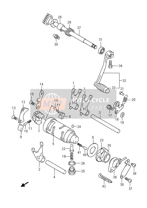 Suzuki RV125 VANVAN 2013 Schakelen voor een 2013 Suzuki RV125 VANVAN