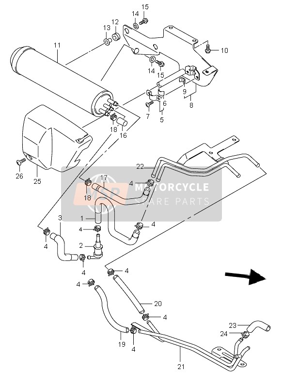 Suzuki VS800 INTRUDER 2005 Canister (E33) for a 2005 Suzuki VS800 INTRUDER