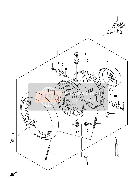 0947112063, Bulb (12V,4W), Suzuki, 2