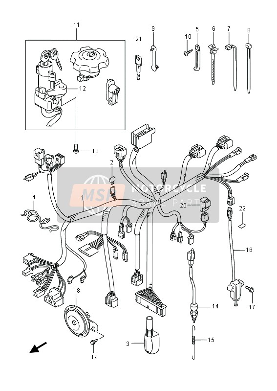 3850013G00, Horn Assy, Suzuki, 2