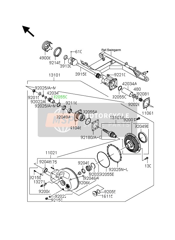 Arbre de transmission & Équipement final