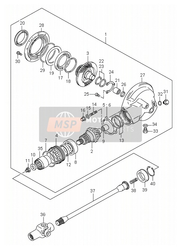 Propeller Shaft & Final Drive Gear