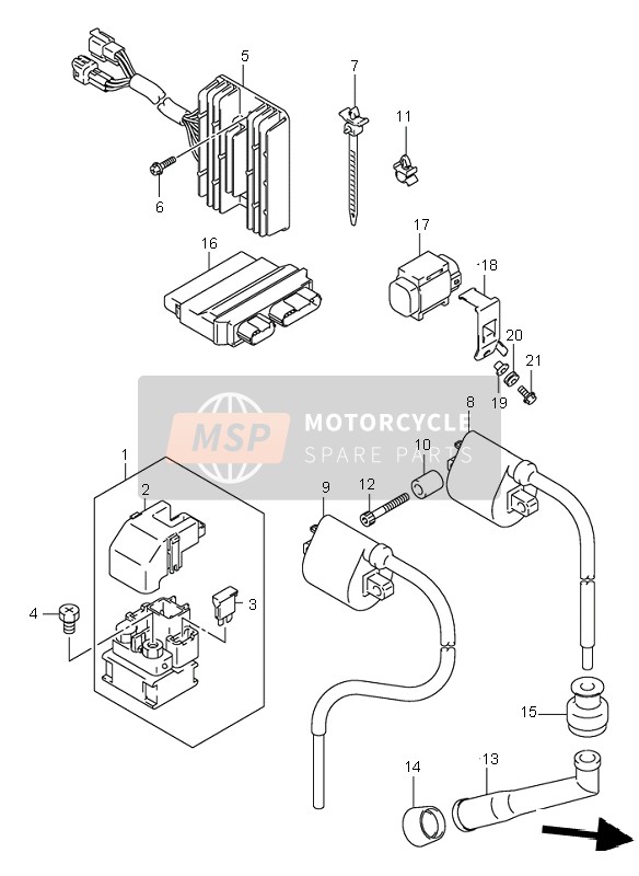 4488041F10, Steun, Suzuki, 1