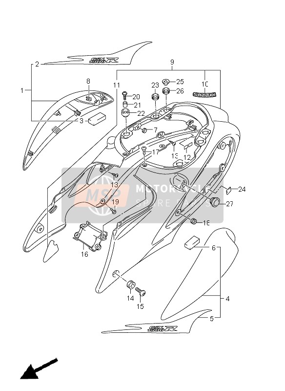 Couverture de cadre (GSX1300R E51)