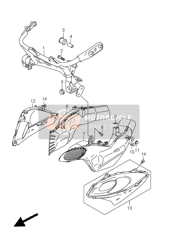 9467115H01YAY, Cover,Intake,R, Suzuki, 0