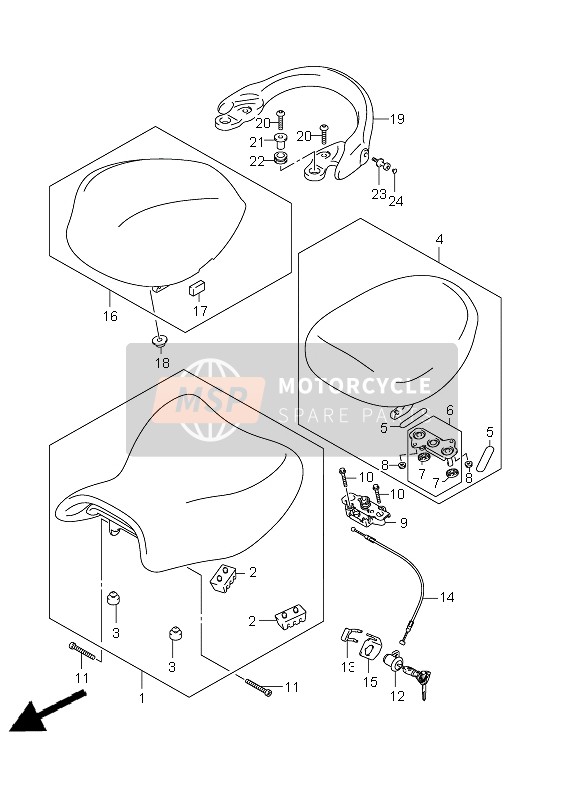 4621115H01YPA, Handle,Pillion Rider, Suzuki, 0