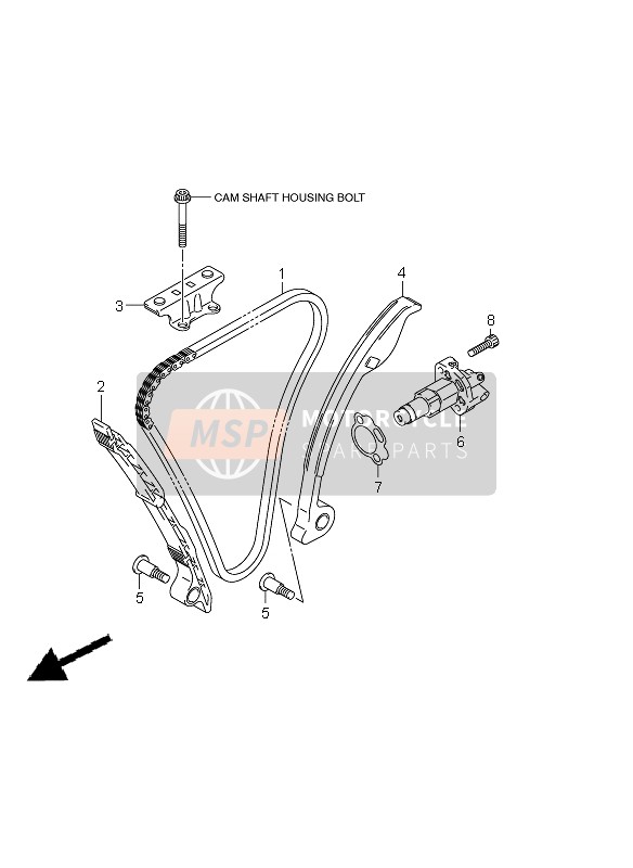 Suzuki GSX-R600 2011 Cam Chain for a 2011 Suzuki GSX-R600