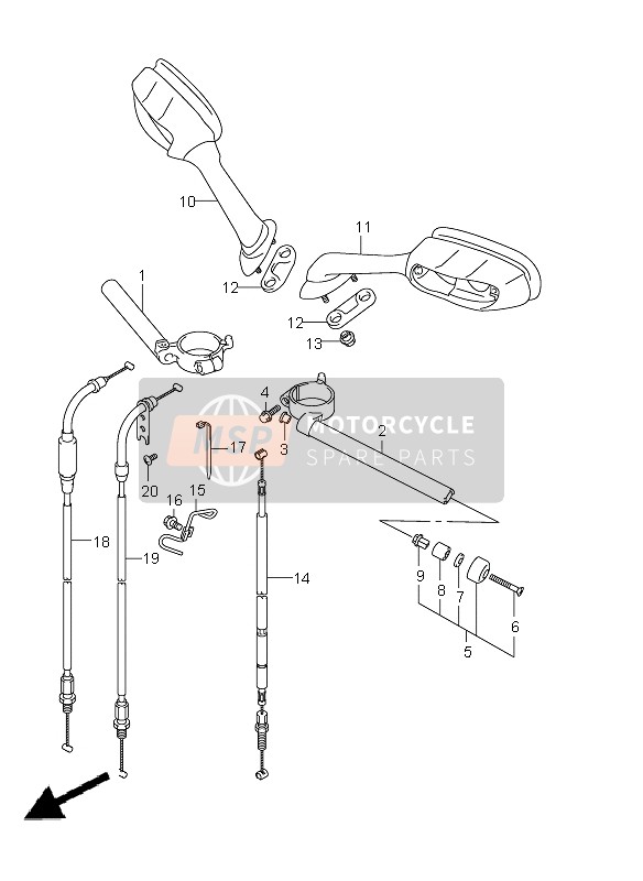 5820014J00, Cable Assy, Clutch, Suzuki, 0