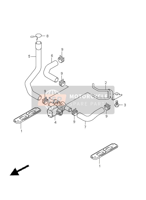 Suzuki GSX-R750 2011 2e Air pour un 2011 Suzuki GSX-R750