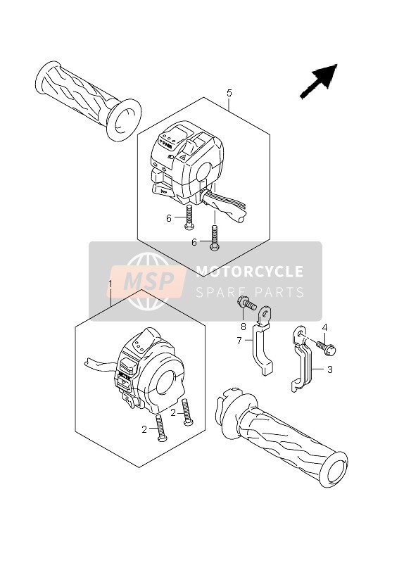 Suzuki GSX-R750 2011 Handle Switch for a 2011 Suzuki GSX-R750