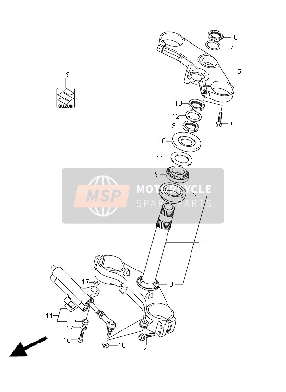 Suzuki GSX-R750 2011 GABELBRÜCKE für ein 2011 Suzuki GSX-R750