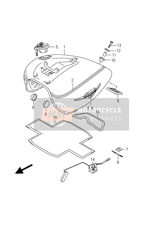 3481041F11, Guage Assy, Fuel Tank, Suzuki, 1