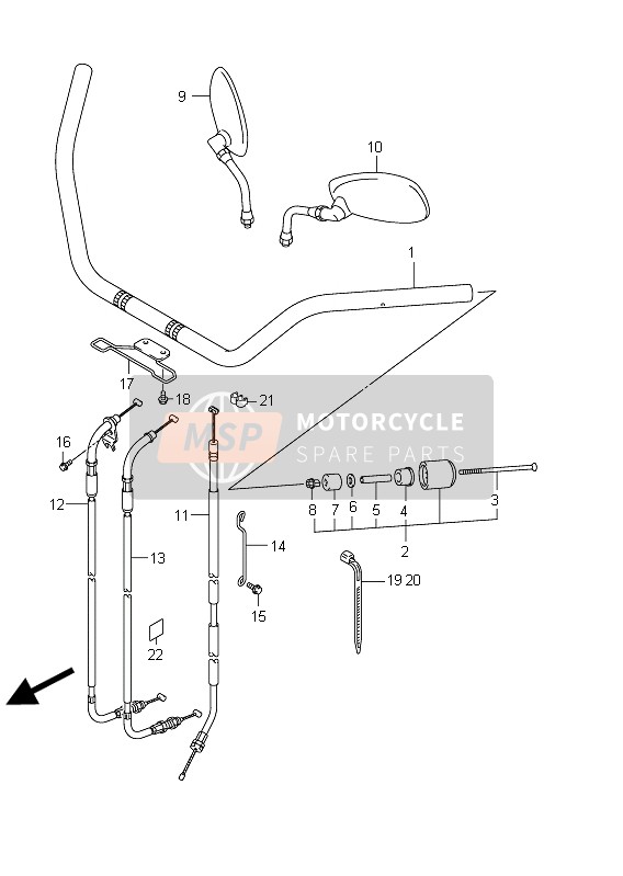 Handlebar (VL800CUE E19)