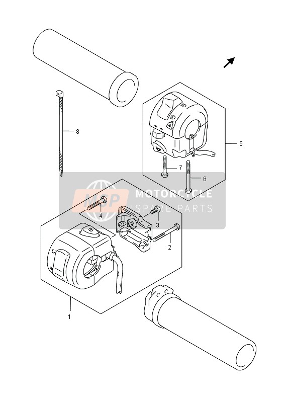 Suzuki C800 (VL800) INTRUDER 2013 Handle Switch for a 2013 Suzuki C800 (VL800) INTRUDER