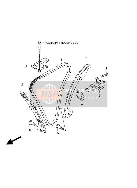 Suzuki GSX-R1000 2012 Cam Chain for a 2012 Suzuki GSX-R1000