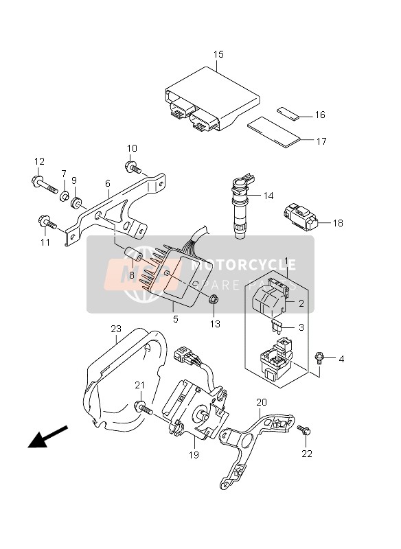 Suzuki GSX-R1000 2012 Electrical (GSX-R1000UF E21) for a 2012 Suzuki GSX-R1000