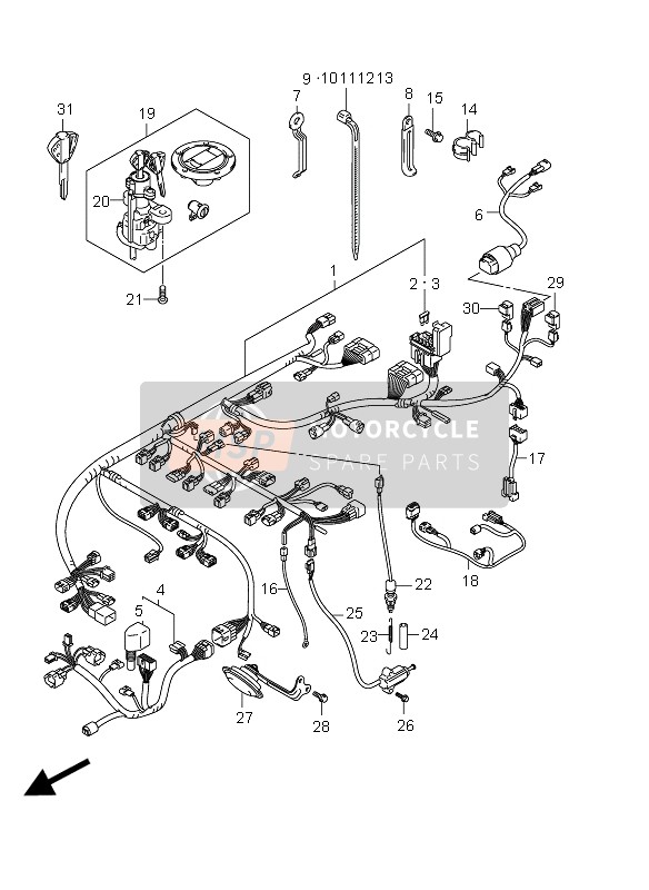 Wiring Harness (GSX-R1000 E21)