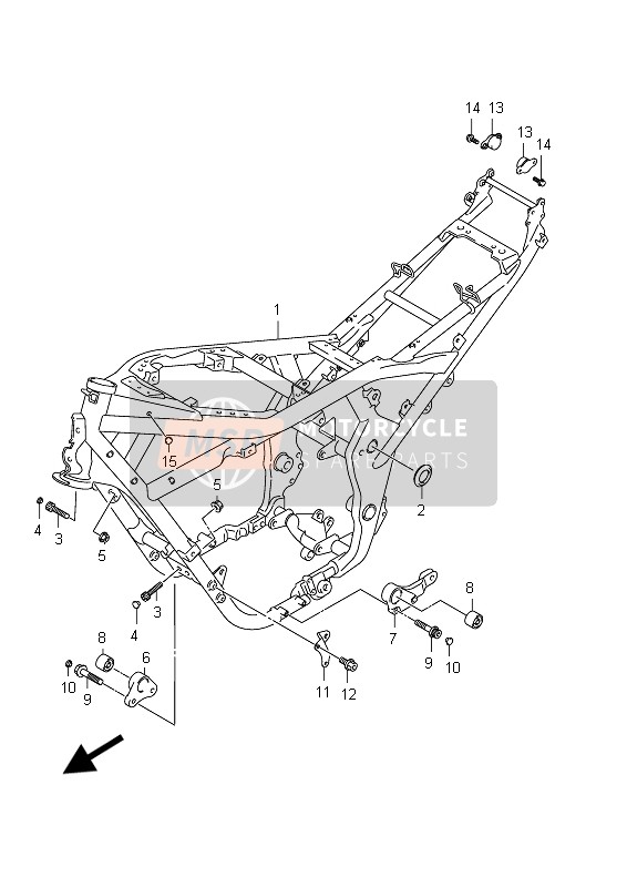 4194218H00YHG, Bracket, Front (Gray), Suzuki, 0