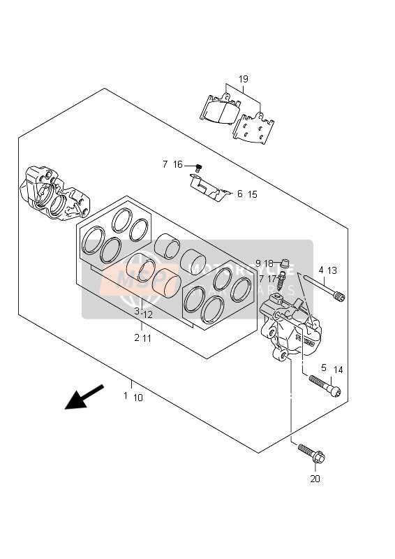 Front Caliper (GSF1250SA E21)