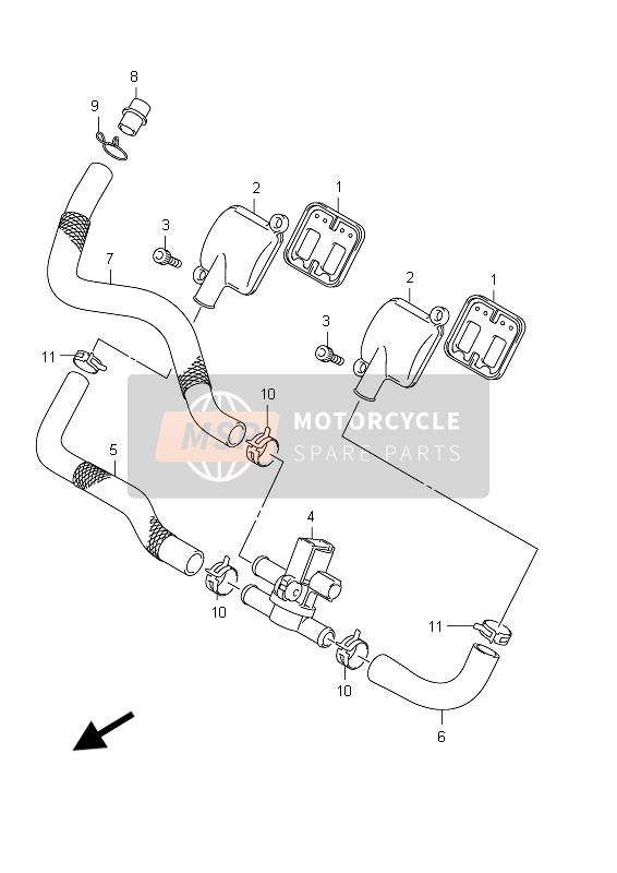 Suzuki GSX650F(A) 2012 2a aria per un 2012 Suzuki GSX650F(A)