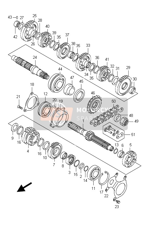 Suzuki GSX650F(A) 2012 Transmission for a 2012 Suzuki GSX650F(A)