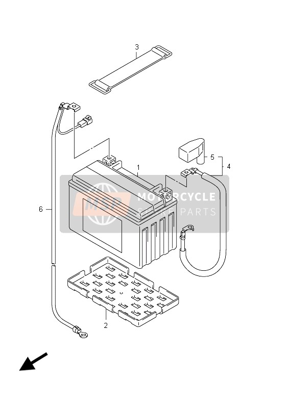 Suzuki GSX650F(A) 2012 Battery (GSX650F E24) for a 2012 Suzuki GSX650F(A)